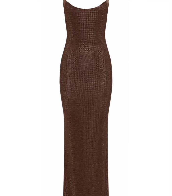 Sparkling brown dress